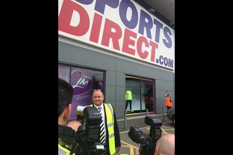 Mike Ashley was the focus for much of the day